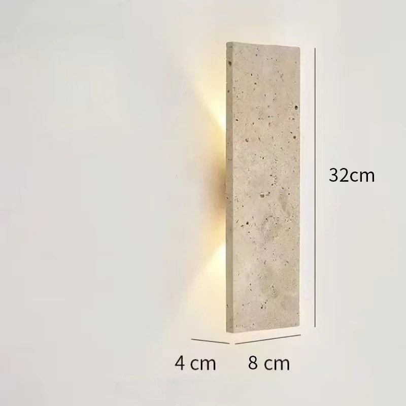 Lámpara de pared de piedra de la cueva de Huangxi, dormitorio, cabecera de la cama, hotel residencial, atmósfera interior, pasillo, control de iluminación avanzado