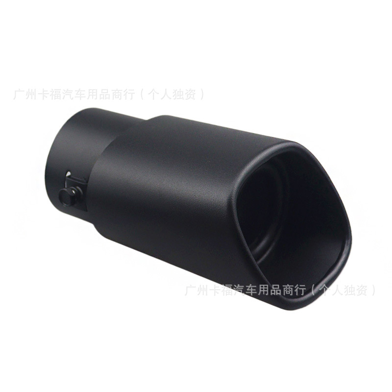 Universal Square Muffler for Cross-Border Use, Stainless Steel 63mm Exhaust Pipe, Modified Car Decorative Muffler, Sound Wave Tailpipe