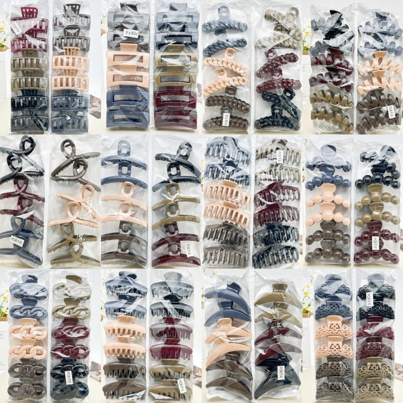 Pearl twist hair clip with plastic embellishment women's Korean side clip Korean style individually packaged pastoral two-yuan store accessories