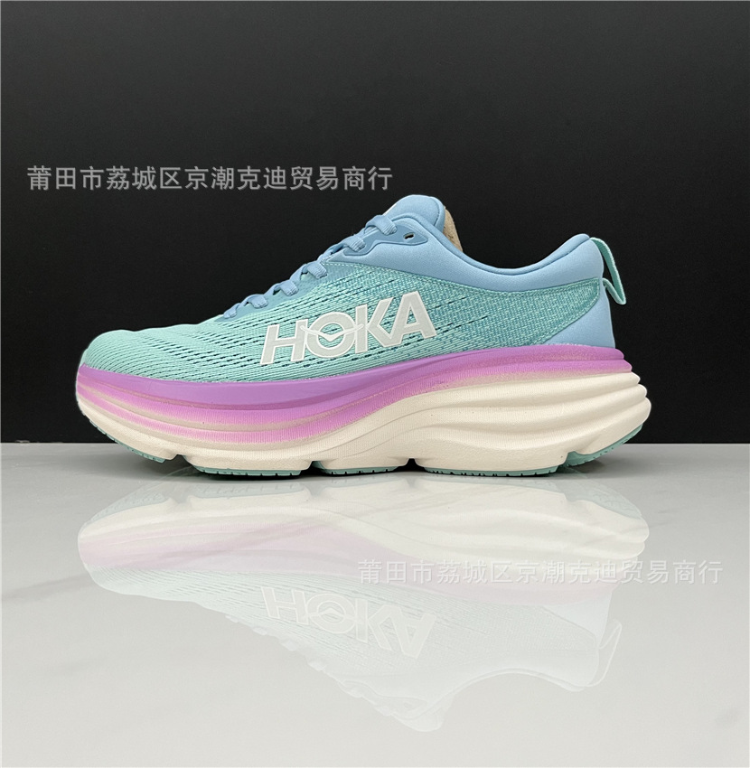 赤カードHOK莆田クロスボーダーbondi 8邦代8男女軽便靴低組カップル百合道路ランニング靴