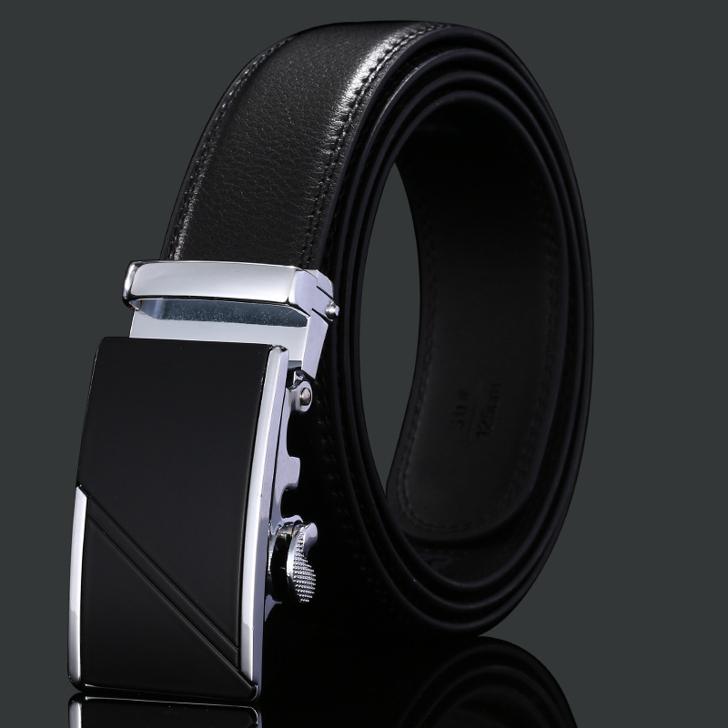 Men's Genuine Leather Automatic Buckle Luxury Belt Wholesale Simple Versatile Denim Belt Manufacturer