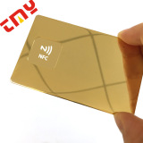 Зеркальное NFC Sensor Chip Card Card из нержавеющей стали.