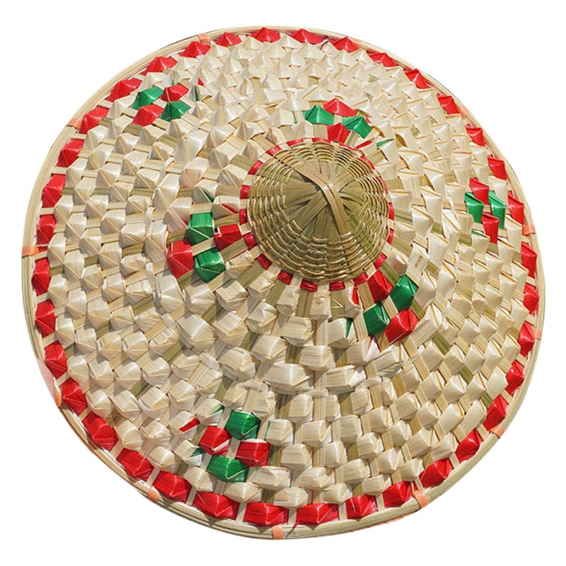 Bamboo Pineapple Hat Children's Dance Performance Props Hat Adult Square Dance Straw Hat Outdoor Sunscreen Women's Hat