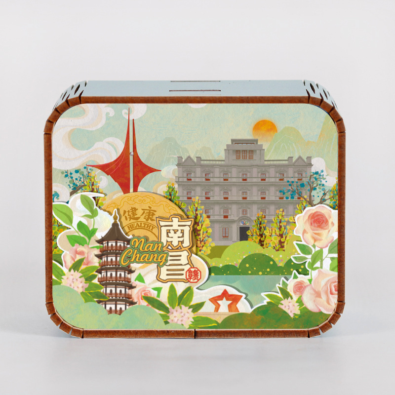 オリジナルアモイ重慶南京西安都市動態オルゴールオルゴールオルゴール観光記念品|undefined