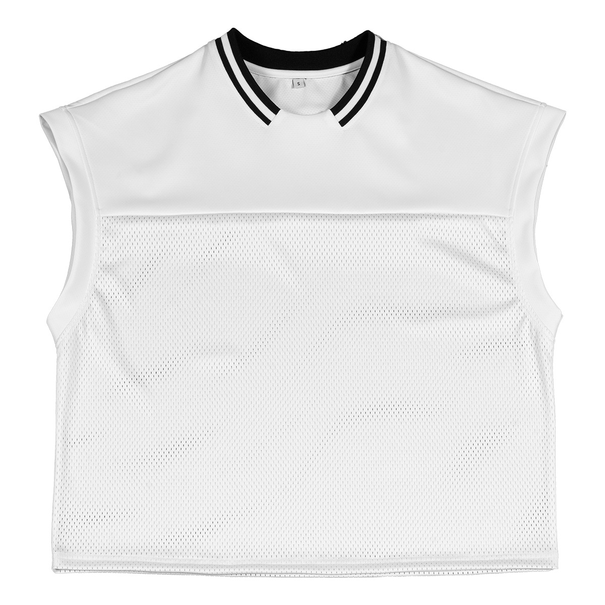 Camiseta sin Mangas Deportiva de Malla para Hombre de Poliéster Resistente al Desgaste para Deportes