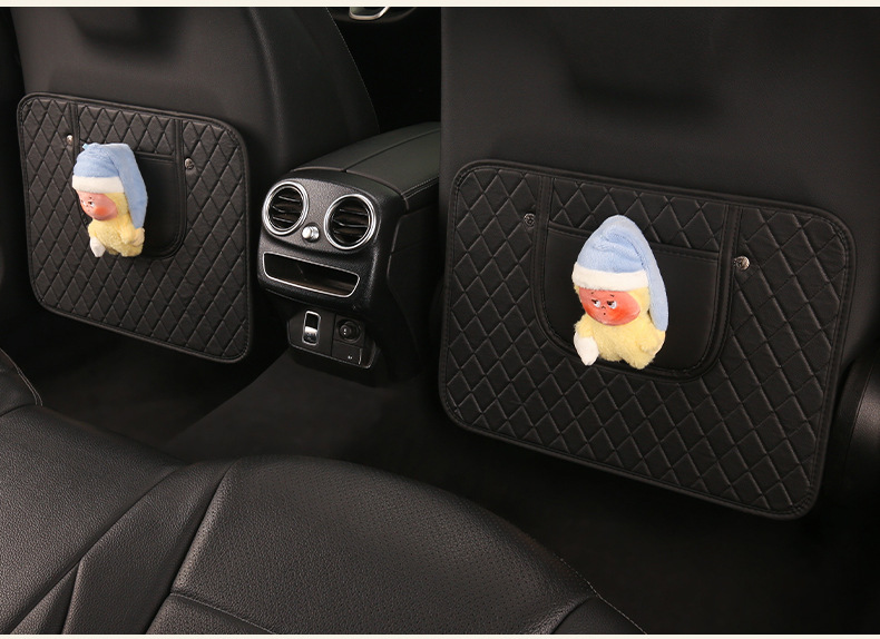 Star Girl Cute Cartoon Car Seat Back Anti-Kick Pad, Car Seat Back Anti-Dirt Pad, Children's Anti-Kick Pad