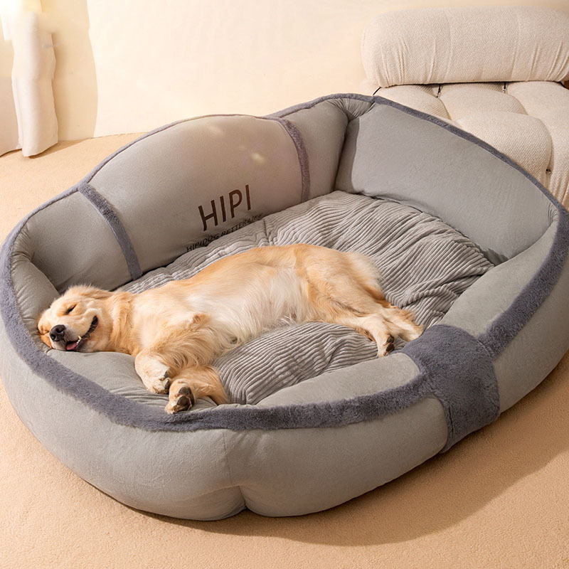 Perrera personalizada Four Seasons Cama de cama para perros cálida universal Gato Golden Retriever Perro grande Peliculos para mascotas extraíbles y lavables al por mayor
