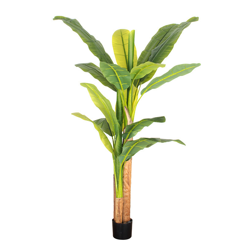 Escenografía de estilo nórdico Simulación de plantas verdes Plantas en macetas Centro comercial Simulación de decoración suave Plantas verdes falsas