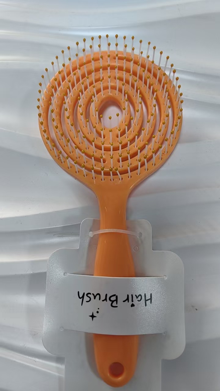 Peines huecos en forma de lollipop Peines altos craneales modelado flácido Peines color carrón Diseño hueco de dama Peines