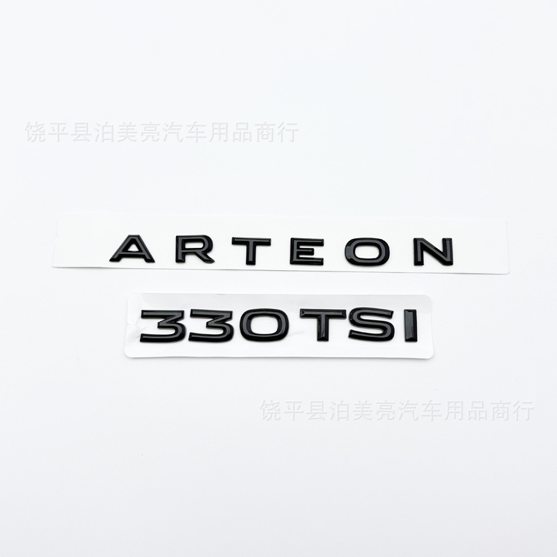 Suitable for New and Old Volkswagen Cc Black Car Logo Modification 380Tsi Rear Tail Logo Arteon Letter Logo Displacement Sticker