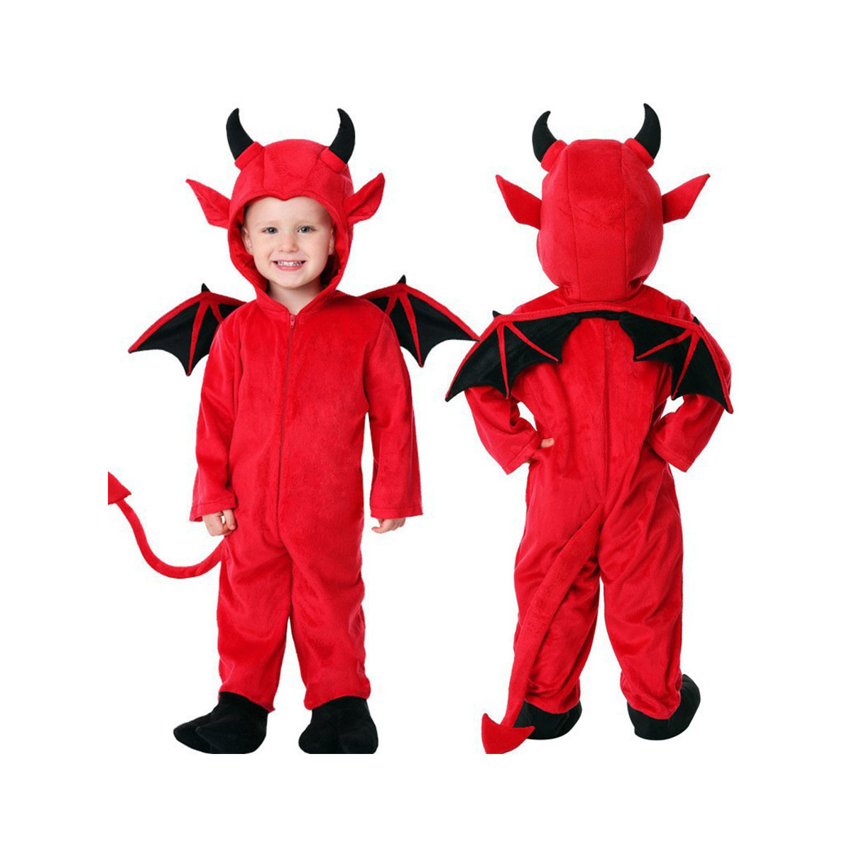 Halloween Little Devil Bat Vampire Ropa de actuación para niños Juego de rol para niños y niñas Disfraz de vampiro