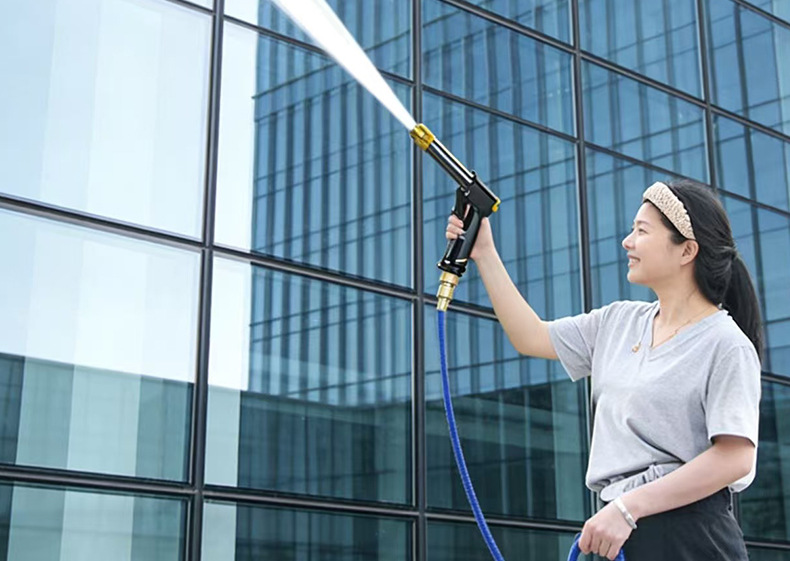 High-Pressure Car Wash Water Gun Hose for Home Use, Durable Retractable Hose for Washing Cars and Cleaning Floors