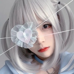 Lolita handmade dark gothic style Lolita eye mask, black and red cross JK convention cosplay Lolita accessory