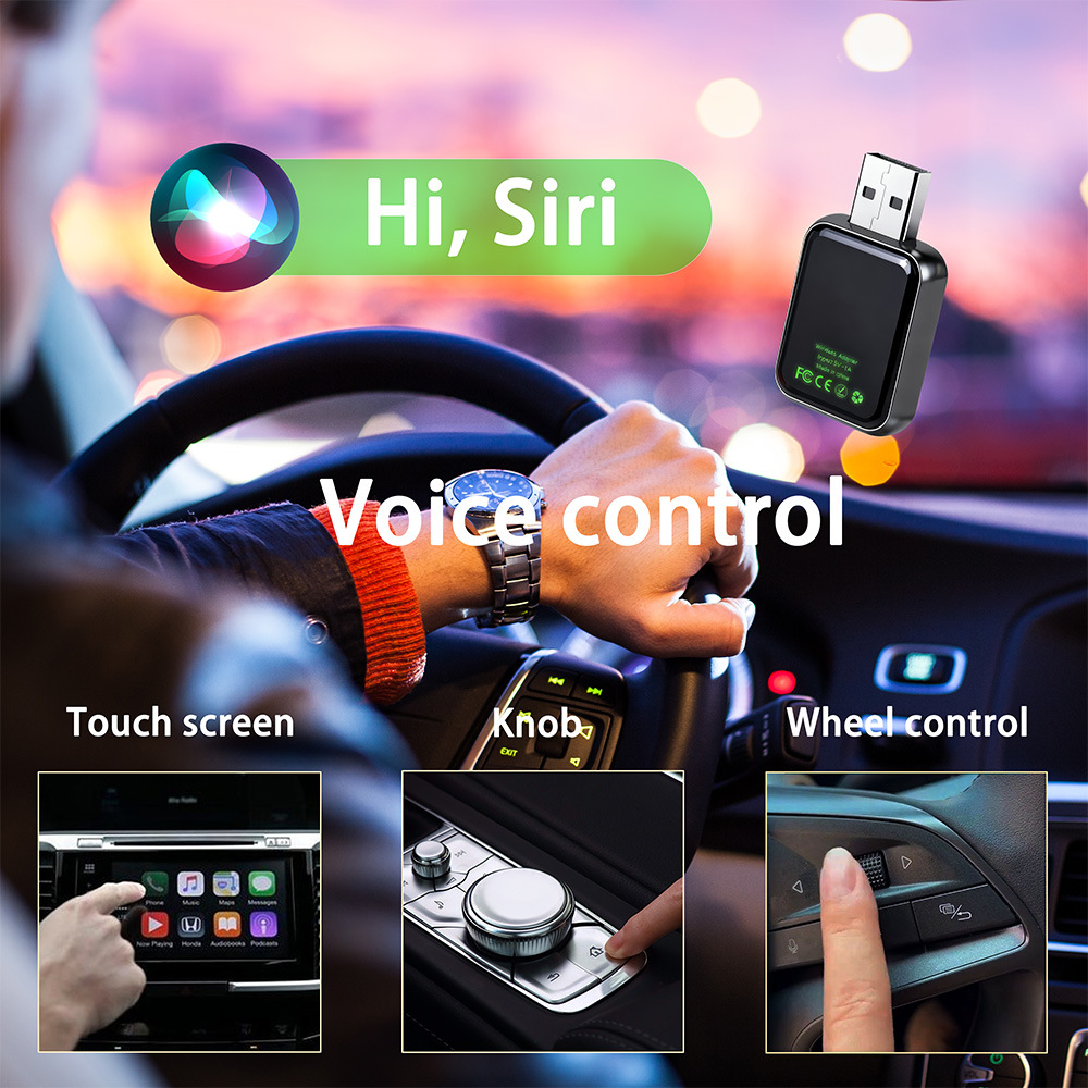 Amazon's Popular Wireless Carplay Android Auto Box Adapter for Car Connectivity, Two-In-One Car Interconnect