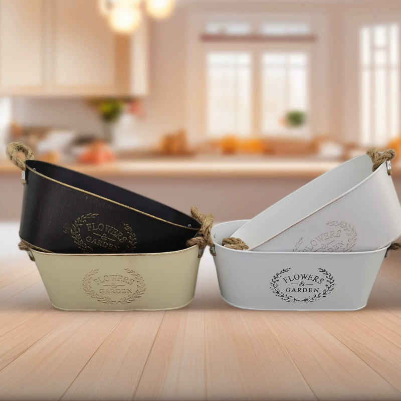 Новый европейский стиль ретро старый овальный суккулит цветочный горшок для украшения дома