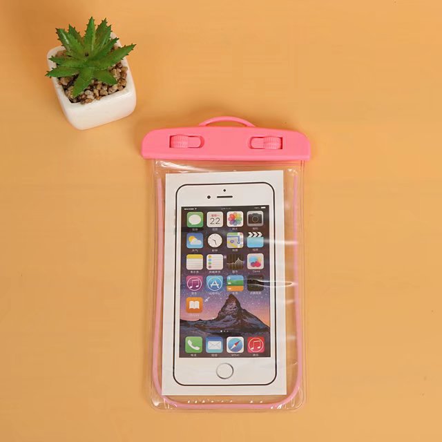 数码产品pvc荧光手机防水袋自封PVC包装袋高频热压PVC荧光防水袋