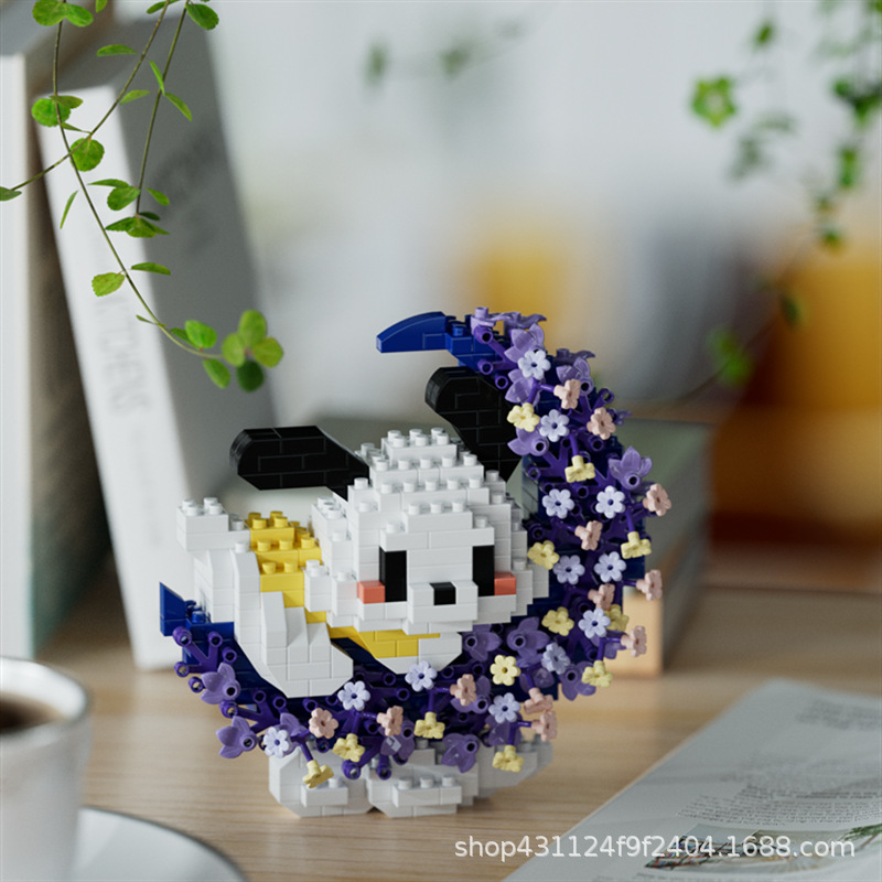 Compatible con Lego inmortal ramo de flores, juguetes de ensamblaje de plantas, adornos de claveles de girasol, regalos de año nuevo para niñas al por mayor