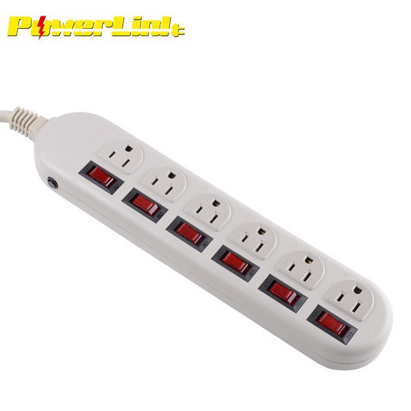 秘鲁多功能美式6孔排插南美插座 POWER STRIP POWER BAR