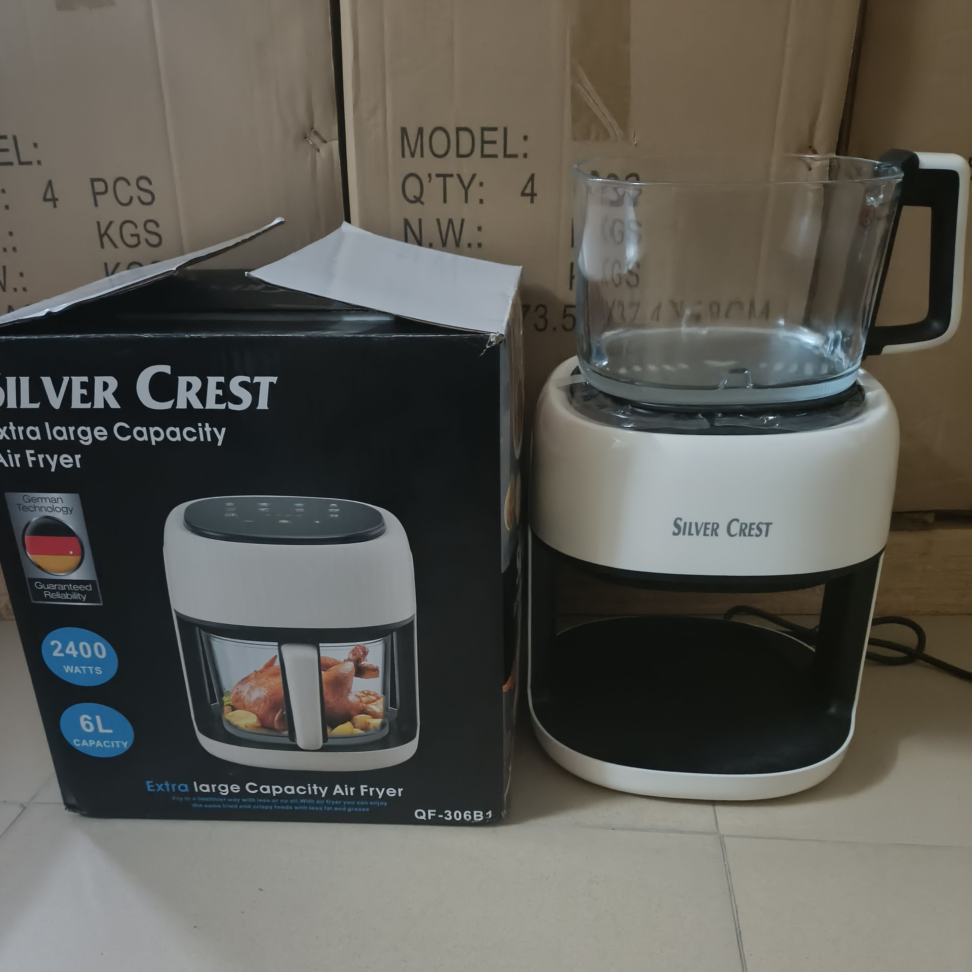 Silver Crest White Visible Air Fryer