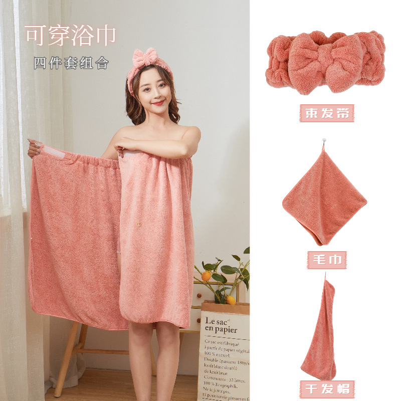 Coral velvet set