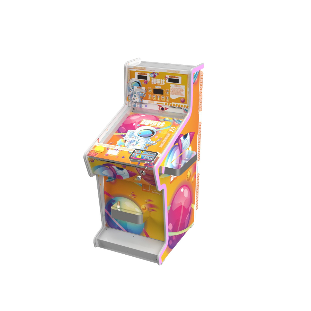 Máquina de pinball, barra de tracción para un jugador, juego de pinball, equipo de entretenimiento de la ciudad, máquina de juego de pinball para un jugador, entretenimiento en interiores comerciales