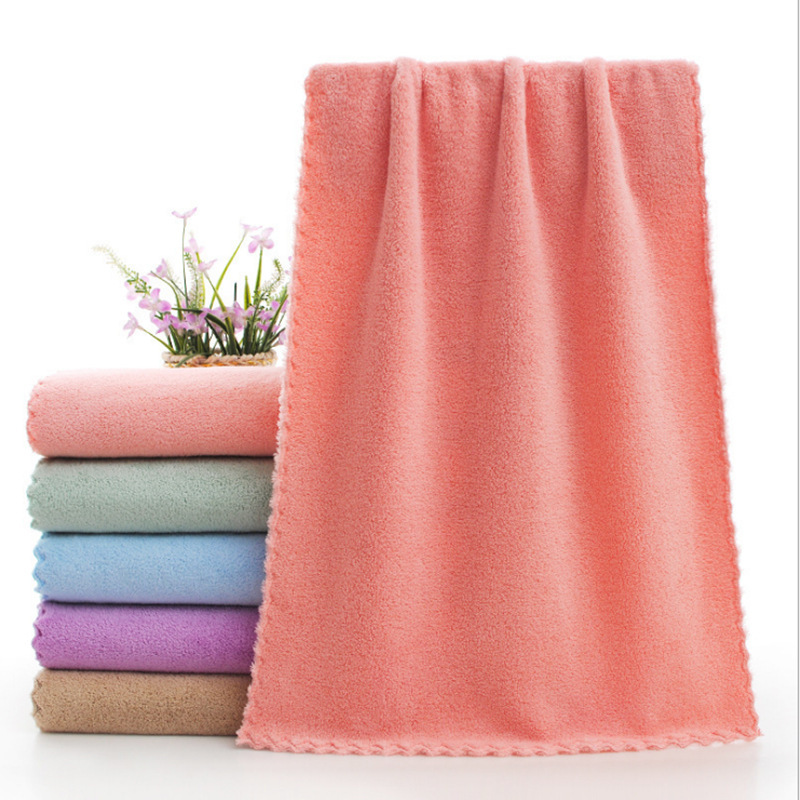 洗脸洗澡家用成人男女帕全棉柔软吸水不掉毛珊瑚绒儿童大号长毛巾