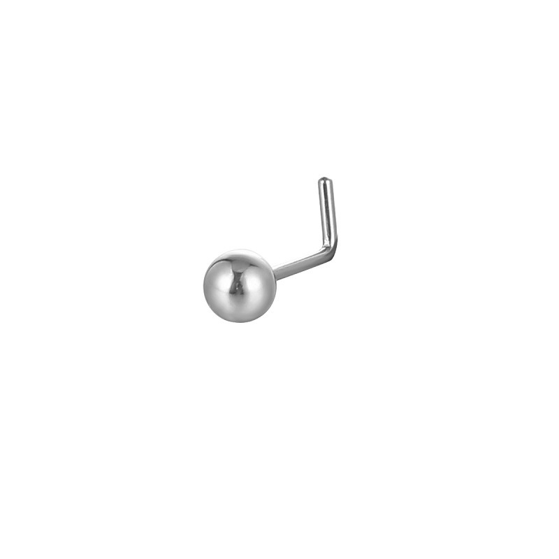 Personalisierter Nasenpiercing-Ring mit feiner Nadel und L-förmiger Kugel – Hersteller und Verkäufer_voghion.com