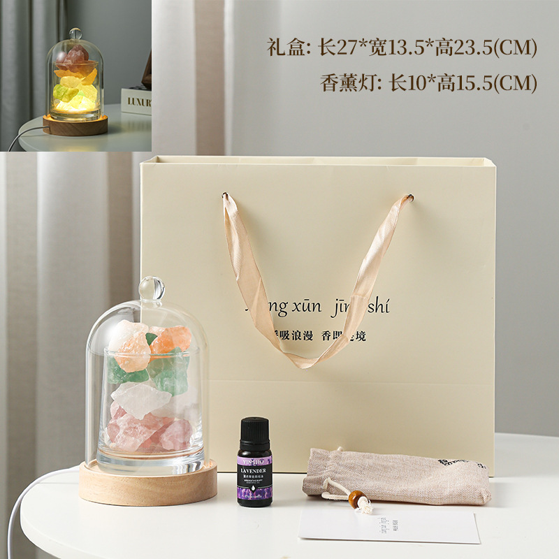 혼합 색상 크리스탈 벨 항아리 모델(선물 상자)