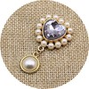 Metal crystal from pearl, decorations, bag, pendant, 14mm