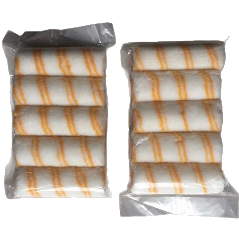 Cepillo de rodillo de dedo pequeño al por mayor de fábrica Cepillo de rodillo de poliéster de hilo de algodón de núcleo inteligente de estilo múltiple de 6 pulgadas Cepillo de rodillo de pared