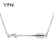 S925纯银女欧美时尚潮流饰品箭头吊坠项链亚马逊货源厂家直销
