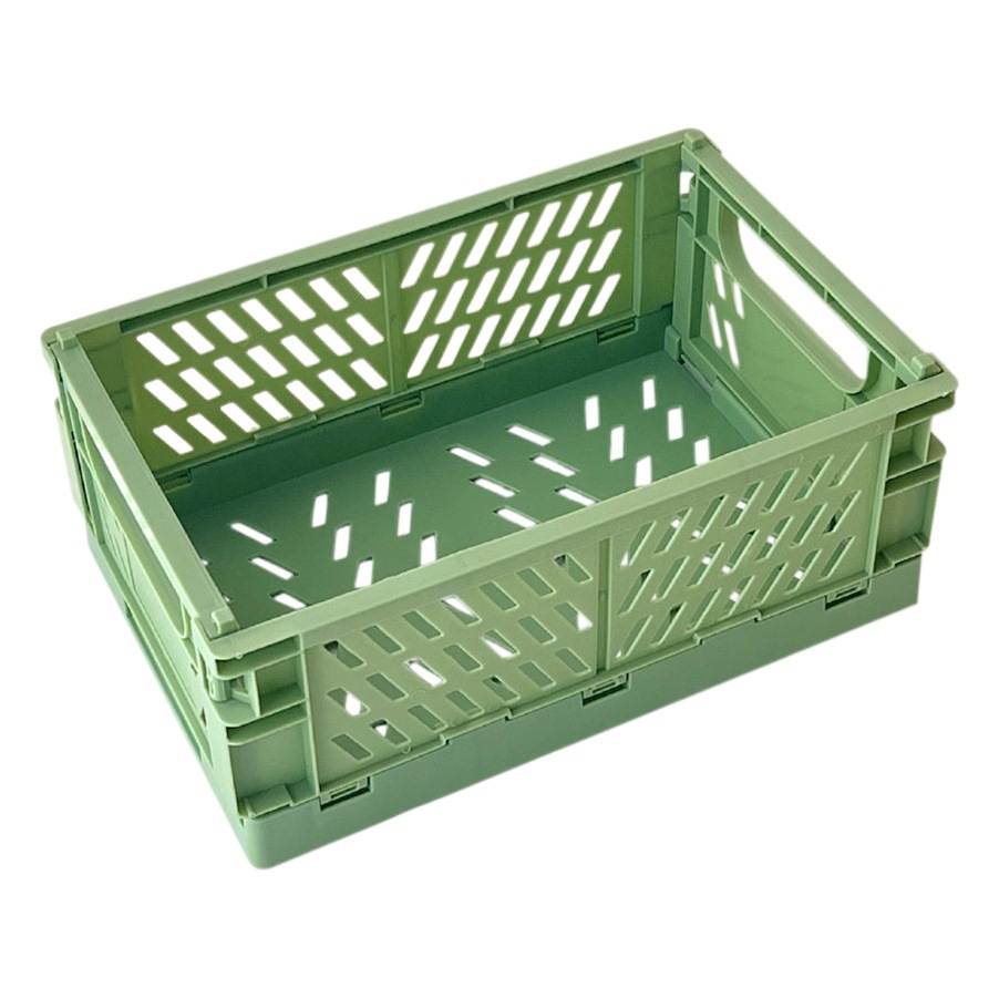 Caja de almacenamiento plegable de plástico INS