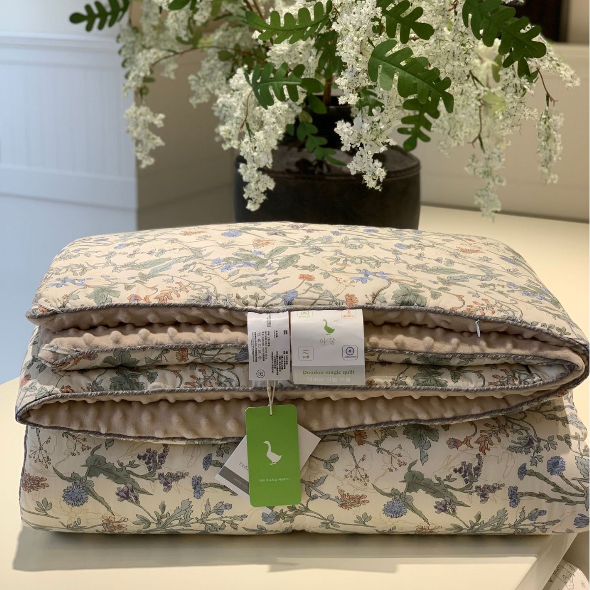 Korean Big Goose Winter Thickened Warm Single Bean Quilt 150X200Cm Machine Washable Cotton Soybean Winter Quilt Core