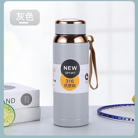 新品316ステンレス大容量豪金保温カップ屋外携帯ロープ付きスポーツ水筒保温カップ|undefined