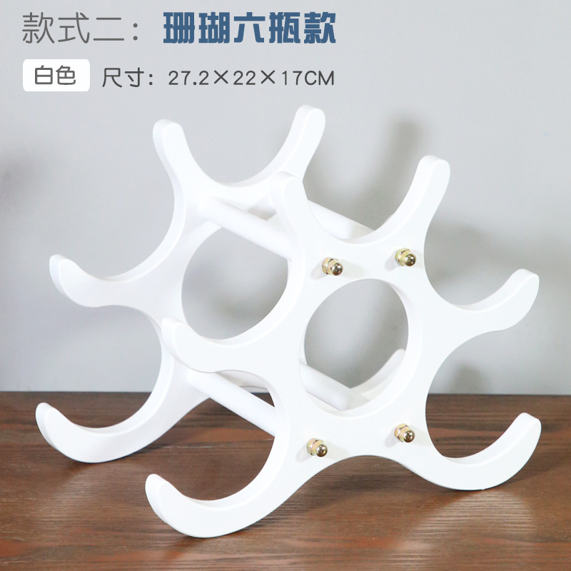 Estante de vino europeo decoración sala de estar moderna simple celosía de madera estante de botellas de vino de madera pequeña venta al por mayor