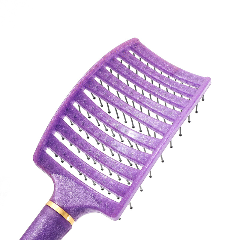 Yunli Brillante Peine para el cabello Peine de masaje hueco transfronterizo Peine de cabello suave antiestático portátil Peine esponjoso para la parte superior del cráneo