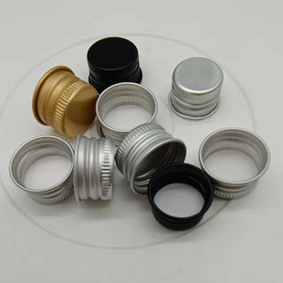 现货18mm 20mm 24mm 28mm/410规格铝盖 旋扣铝盖金色银色黑色铝盖-阿里巴巴
