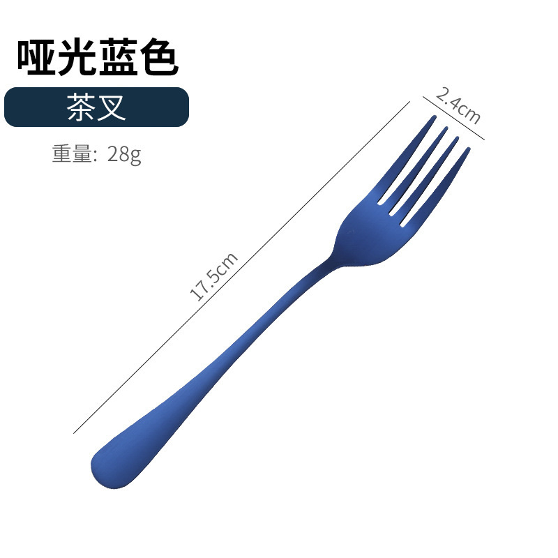 アマゾンクロスボーダー1010ステンレス食器セットチタンメッキマット黒洋食ステーキナイフフォークスプーン5セット|undefined