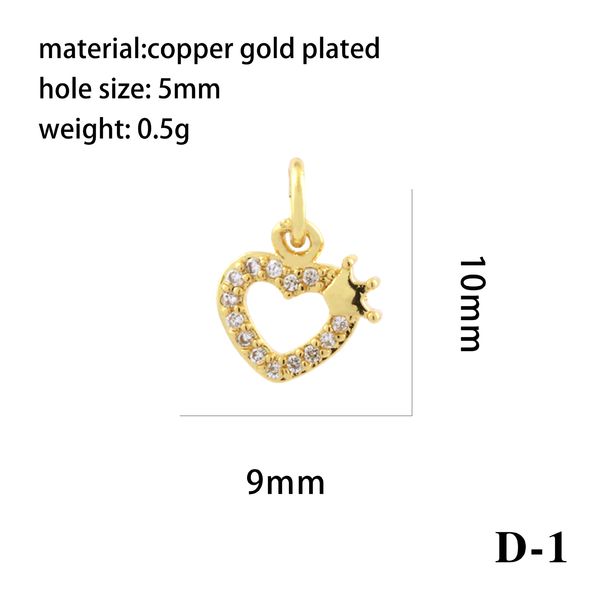 1 Piece Copper Zircon 18K Gold Plated Plating Inlay Pendant display picture 6