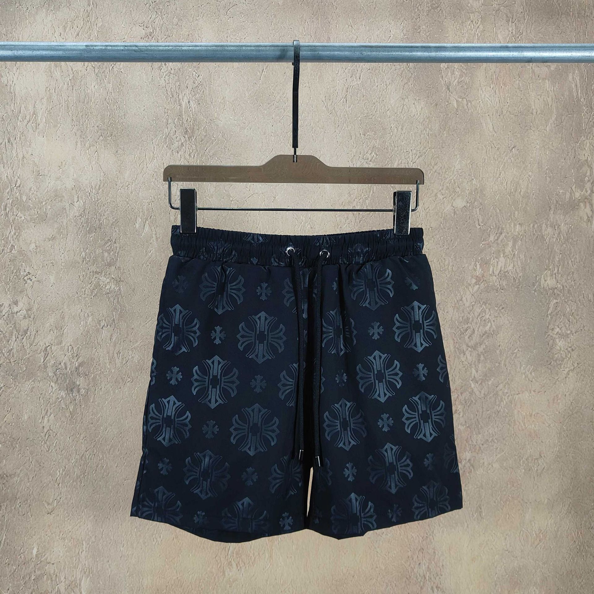 Cross-border summer fashion printed vacation beach shorts CH trendy brand casual five-point shorts unisex European style affordable alternative
