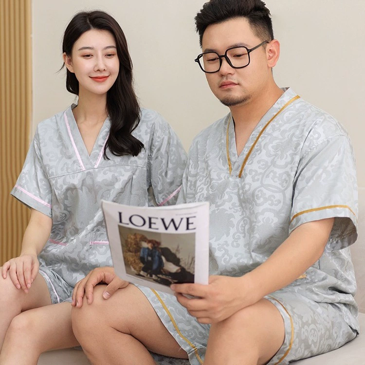 Паровая одежда женский большой размер жаккарда 300 кг мужской педикюр массаж сауна халат халаты домашняя пижама