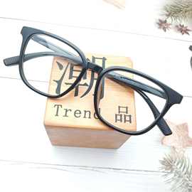 多款批发男士新款黑色大框女网红透明平光眼镜配近视TR90眼镜框