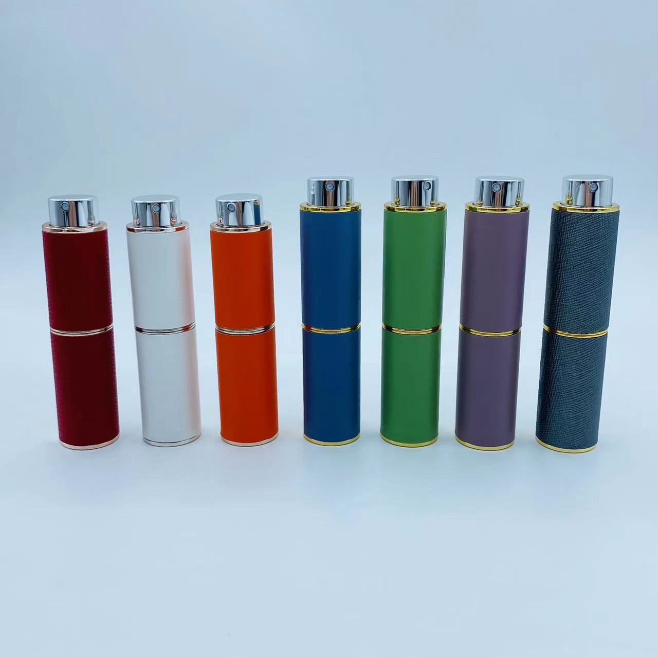 10ml 精致小羊皮荔枝纹 皮革香水分装瓶 香水樽香水喷雾便携分