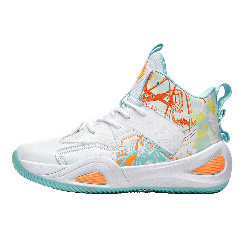Zapatos deportivos de baloncesto para hombre 2025 otoño para jóvenes estudiantes deportivos entrenamiento de combate real carrera casual pelota antideslizante de caña alta