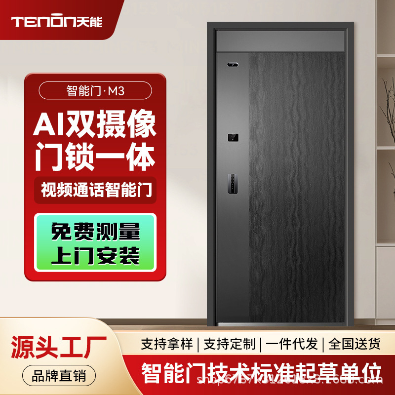 Asia-Pacific Tianneng Door Entry Door Palm Vein Recognition Entrance Door M3 Smart Security Modern Minimalist Design