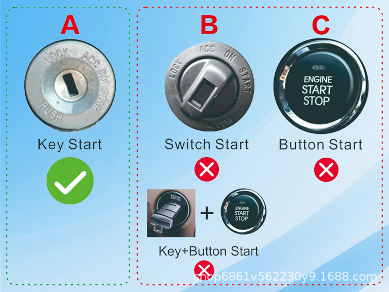 Cardot Keyless Ignition Modification with Bluetooth Mobile Phone Control for One-Touch Start and Remote Start of Gasoline or Diesel Vehicles