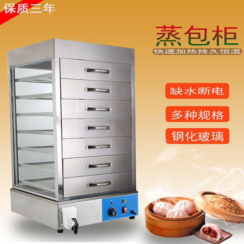 Máquina de vapor eléctrico de paneles de vapor de vidrio comercial de paneles de vapor transparente paneles de vapor de paneles de vapor de exhibición de aislamiento térmico de paneles de vapor de bocadillos de refrigerio de horno de vapor