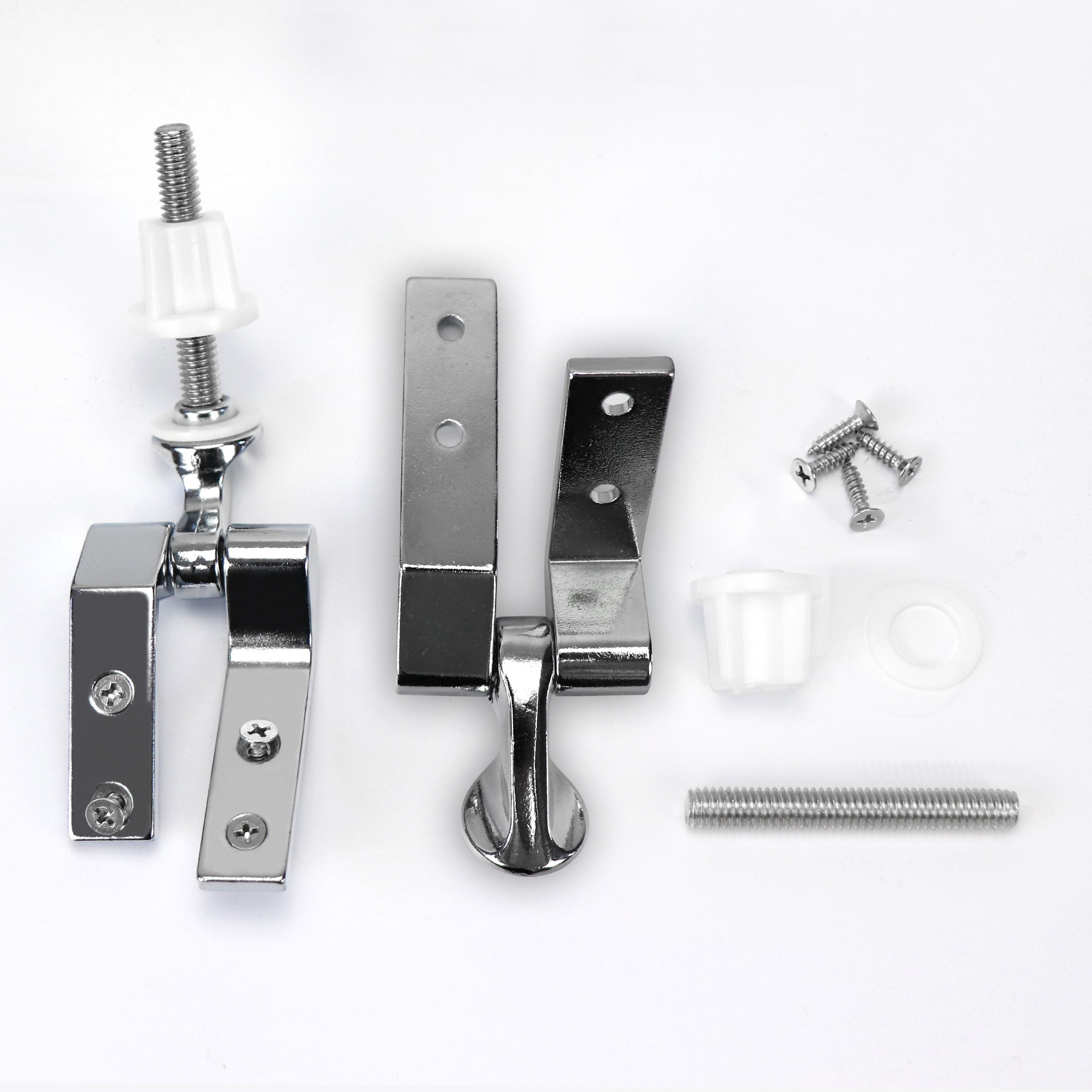 Tapa de inodoro universal, bisagra, bisagra cromada, perno de tapa de inodoro, tornillo, tuerca, accesorios de tapa de inodoro