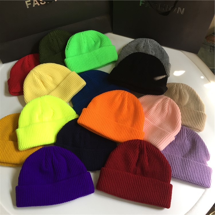 毛线帽秋冬款学生超爱地主帽子女雅痞水手帽俏皮瓜皮帽针织毛线帽