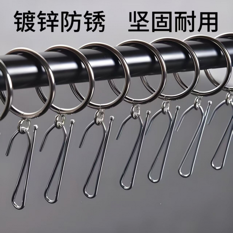 延長厚手フック汎用型カーテン白い布片フック付き韓国式錆びない部品アクセサリーフック|undefined